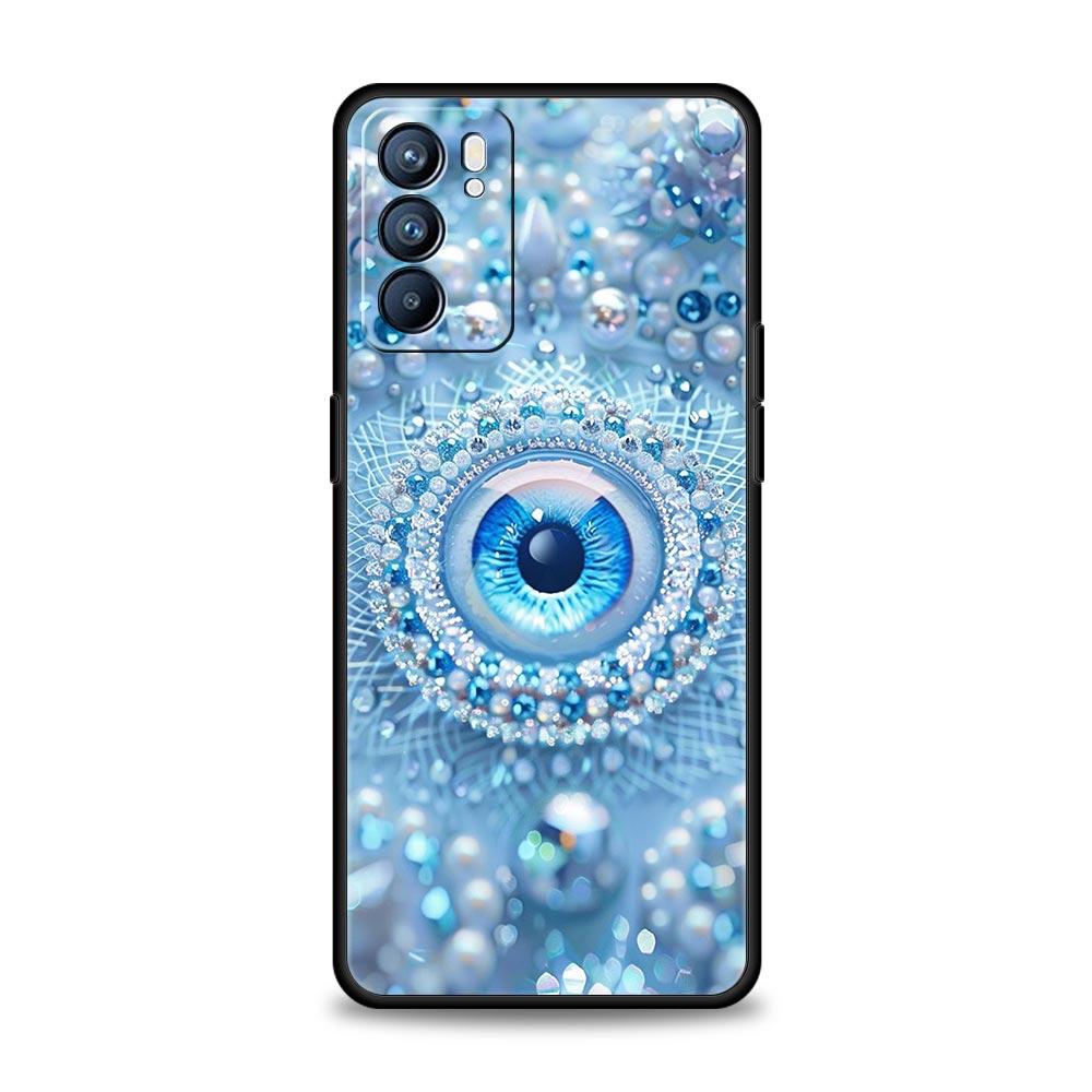 Fashion Eyelashes Eyes Phone Case For Oppo A17 A31 A54 A57 A78 A79 A98 Find X5 X6 Reno 6 7 8 10 11 12 13 F Pro 5G Soft TPU Cover