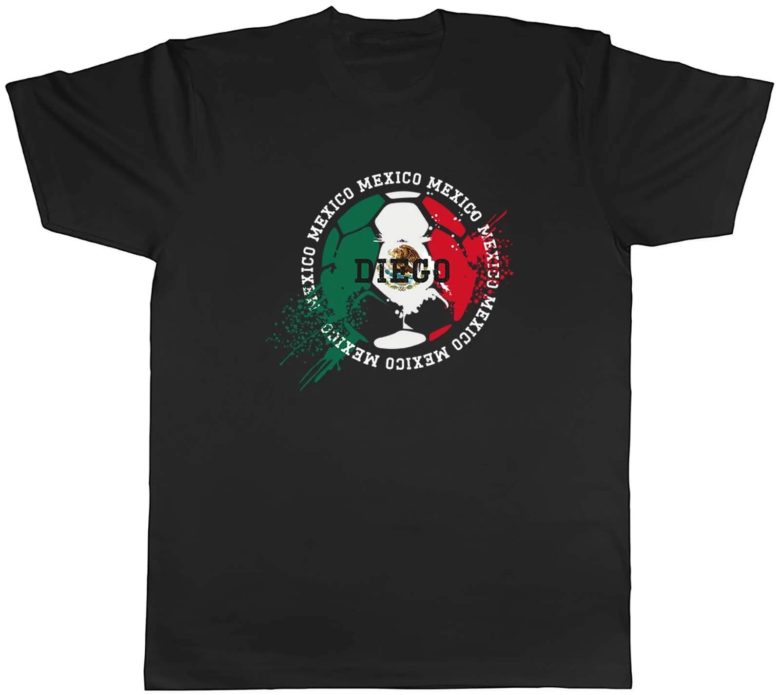 Personalised Mexico Football Sports Mens Unisex T-Shirt Tee Gift XS