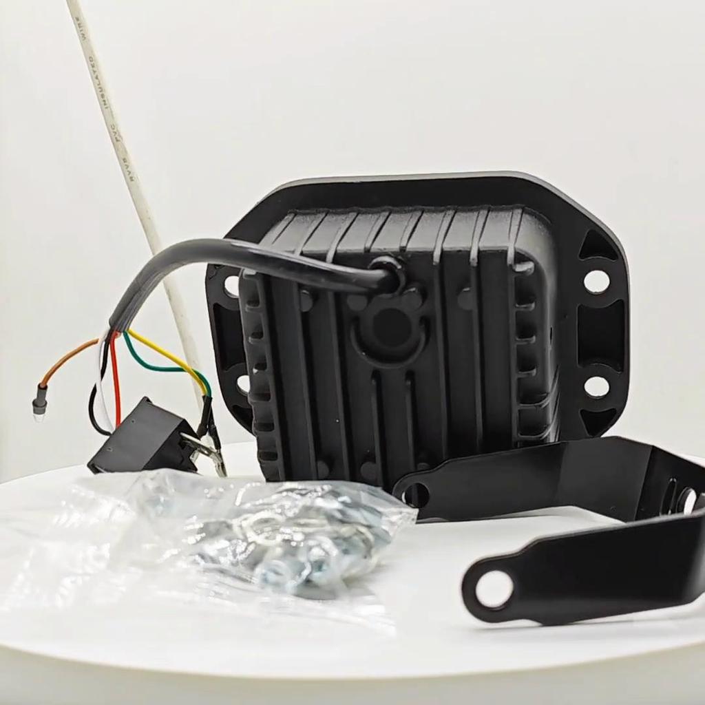 For Wrangler 4.5" 50W IP67 Waterproof Flush Mount LED Work Light White Yellow Blue Offroad Driving Fog Lamp Spot Beam 4x4 Light