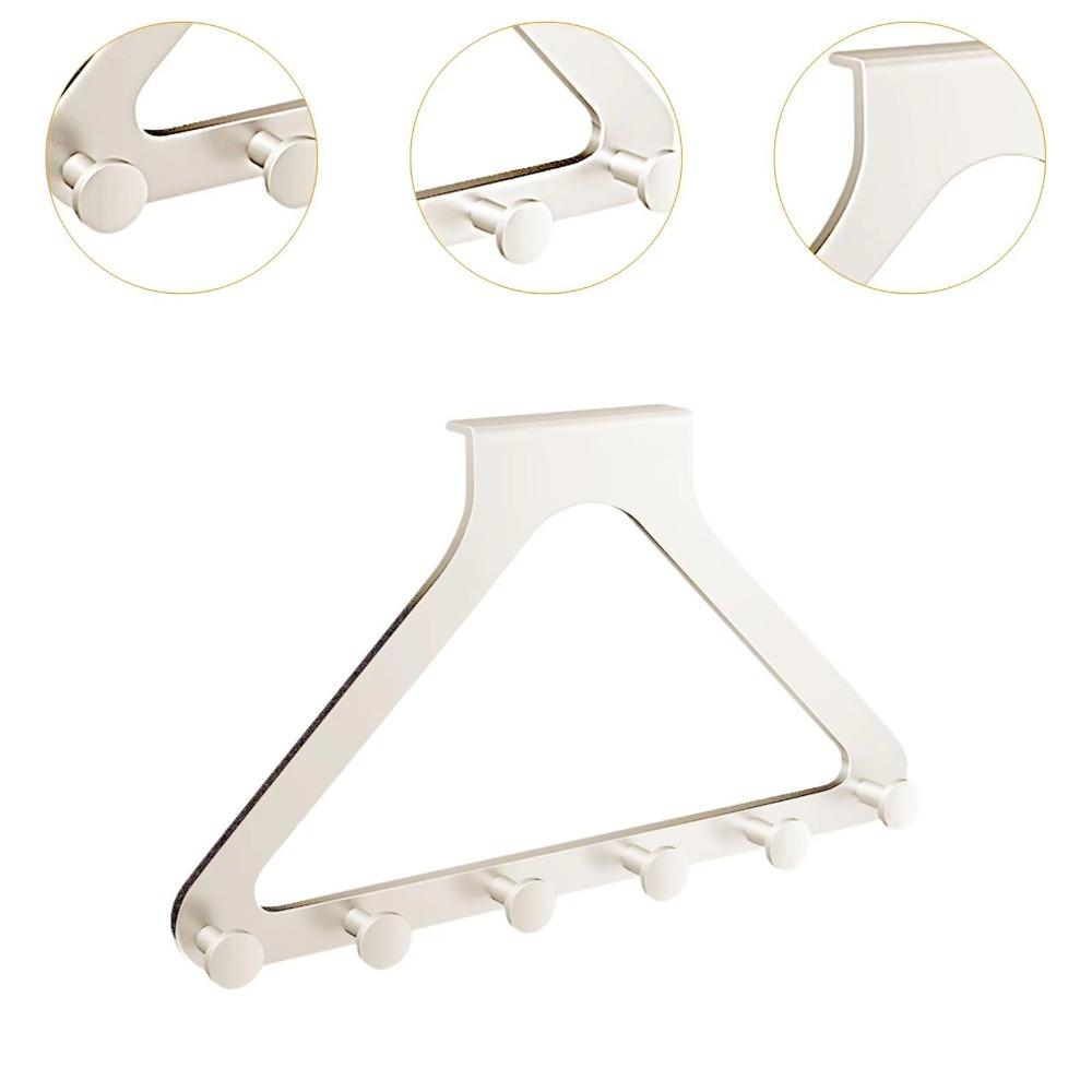 Rustproof Triangle Door Hook Stable Door Back Clothes Hook Clothes Coat Storage Hook  Bedroom