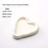 Nordic Heart-Shaped Ceramic Jewelry and Tabletop Storage Tray