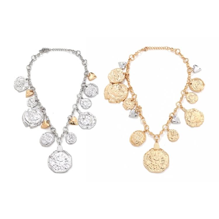 Robuste Legierung gefertigte Liebesherz-Anstecknadel-Anhänger-Halskette mit poliertem Finish Tragbares Accessoire für jeden Anlass