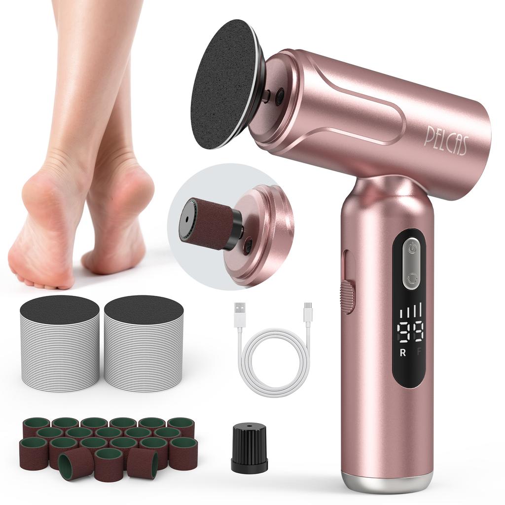 New Design Mini Portable Rechargeable Electric Long Handle Foot Polishing Machine Dead Skin Grinder Feet Care Pedicure Tools