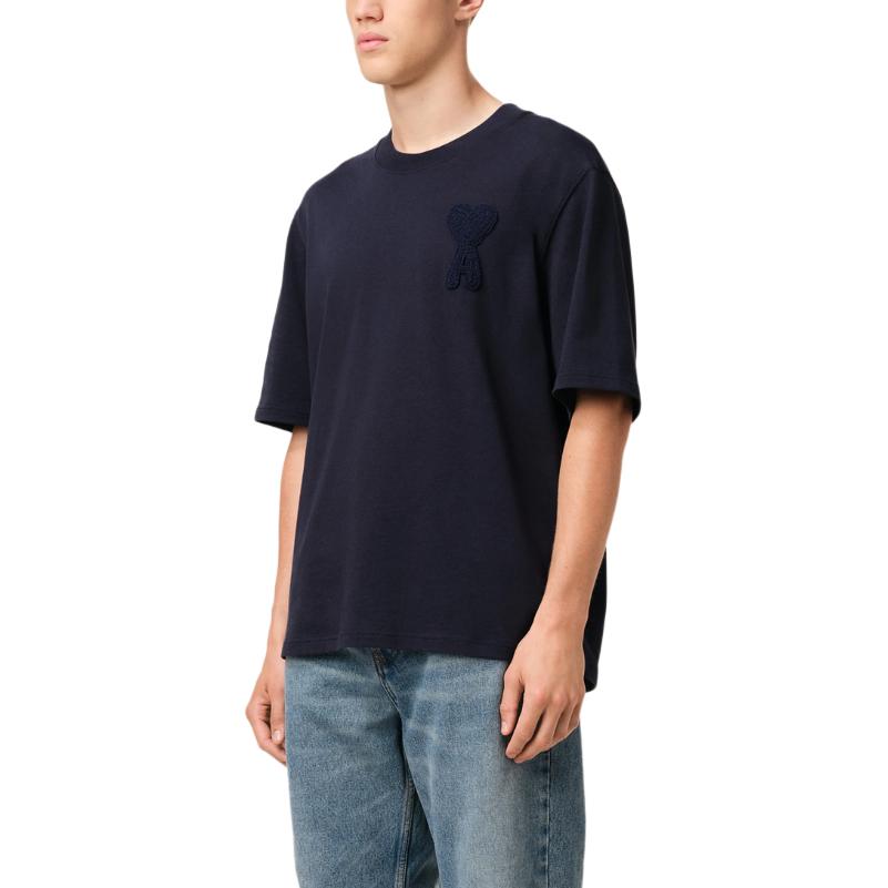 Ami Paris Short Sleeved Crewneck T Shirt HTS0557264011