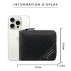 New Trendy Carbon Fiber Short Wallet Men Card Bag Integrated Zipper Change Bag Holder Bifold Clutch Solid Hombre Business Purse