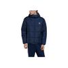 Adidas Originals Solid Color Logo Zip-Up Hoodie Men Outerwear Blue HM2462