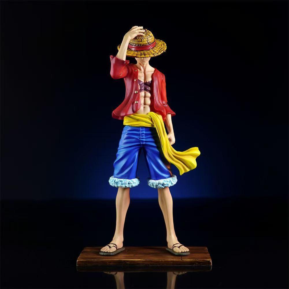 Studio One Piece Straw Hat Two-Year Luffy Figure Anime Resonance Gift Display Stand JT C2 Poseable Articulated Scale Detailed Movable Collectible