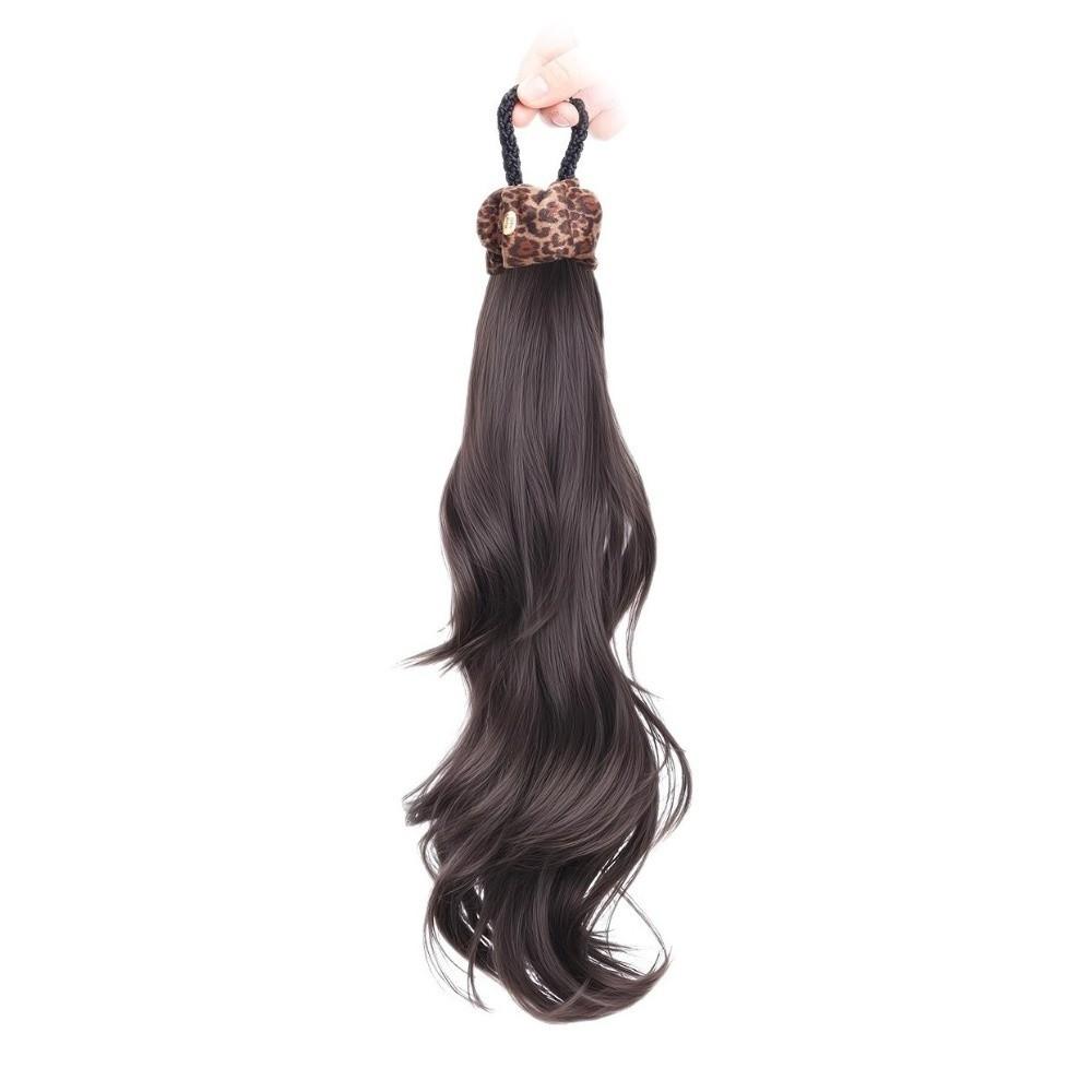Ponytail Holder Long Wavy Ponytail Hair Fixed Elastic Hair Bands Ponytail  for Kids and Women