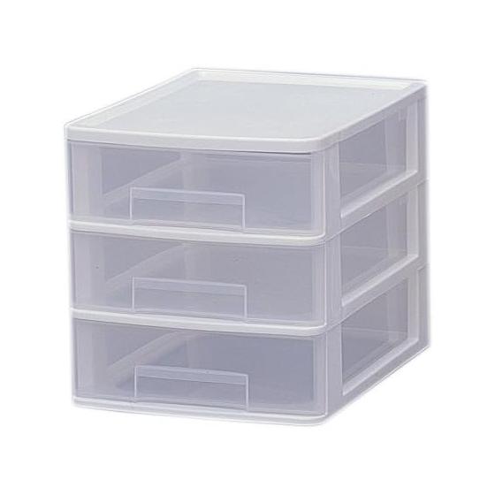Iris Ohyama Chest Table Chest Width 25.2 x Depth 32.2 x Height 26.5cm White ET-430