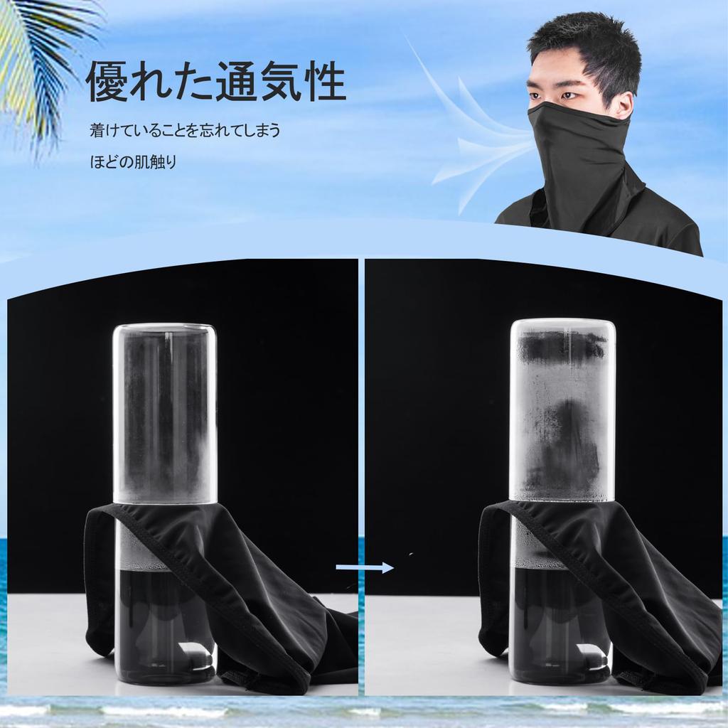 ROCKBROS Balaclava Face Summer Face Sun UV Perfect for and Outdoor Sports Mask, Cover, Balaclava, Protection, Cooling, Reusable, Washable, Breathable,
