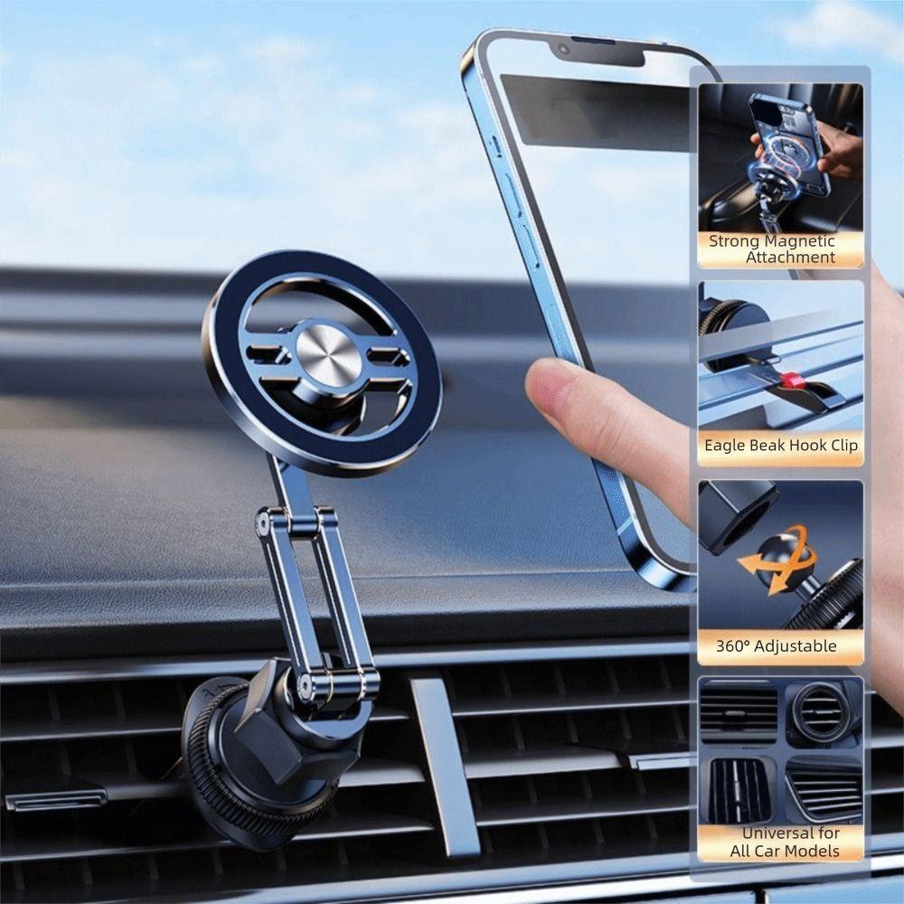 Foldable Design Car Air Vent Holder Magnetic Mobile Stand Car Magnetic Phone Holder Fast Charging