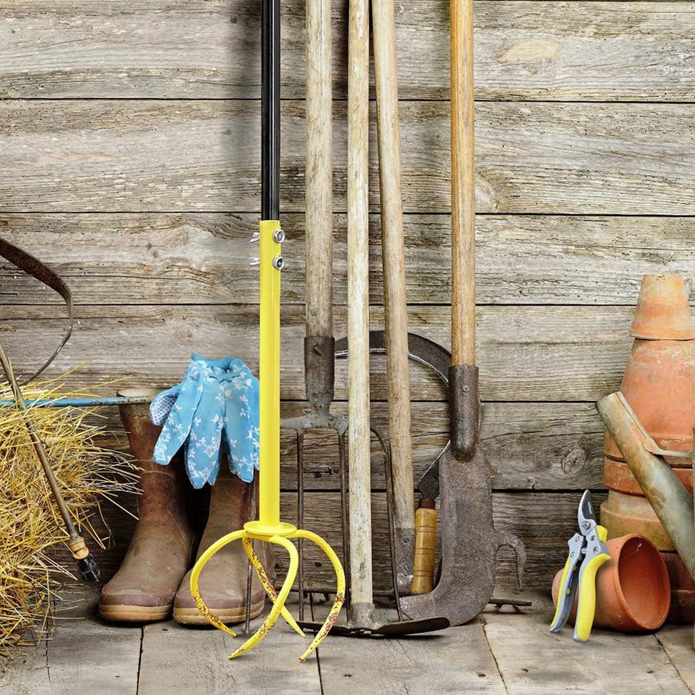 Tiller For Gardening Hoe Garden Tool T-Handle Gardening Hand Tools Rotary Cultivator Garden Tool Ergonomic Manual Tiller For