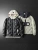 European High-End Men's White Duck Down Jacket - 2025 Winter Luxury Trend, Hooded & Lightweight Cold Protection Outerwear