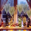 5/1PCS Christmas Tree Decoration Artificial Glitter Berry Stem Ornaments Glitter Branch Home Holiday Wedding Party Supplies