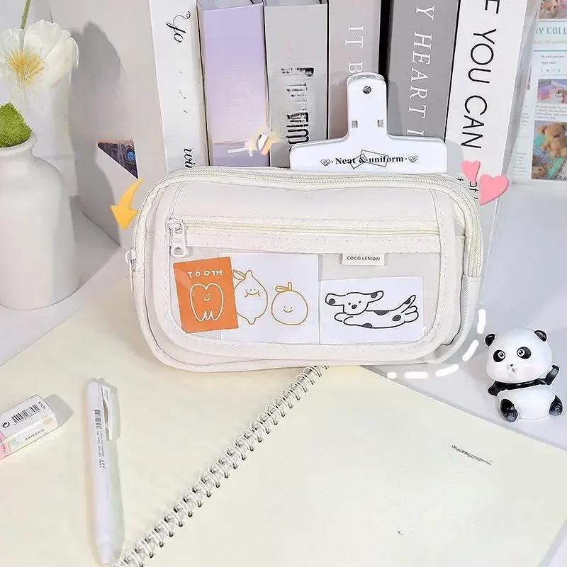 Roztomilé velkokapacitní penálky Vícevrstvé víceúčelové penálky Studentský držák na tužky školní potřeby