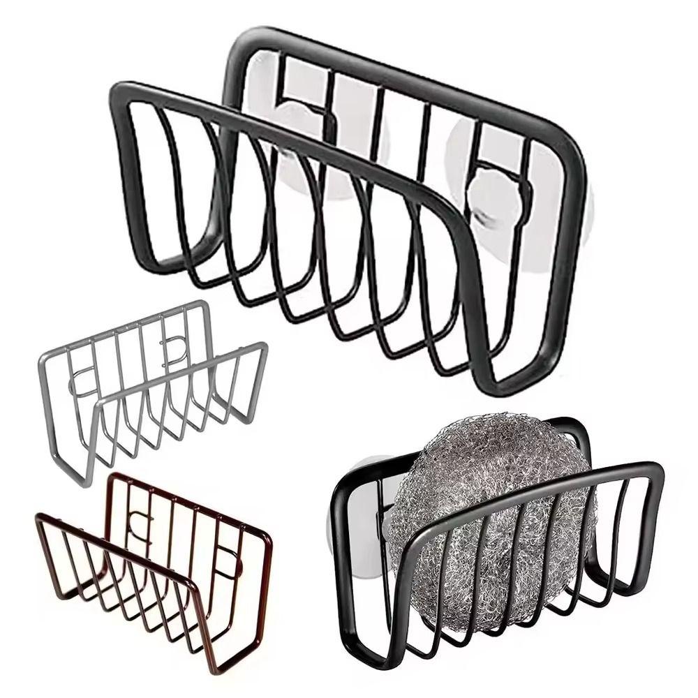 6 Colors Sink Shelving No-punch Sink Sponge Holder High quality Drain Storage Shelf  Kitchen