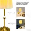 Rechargeable Cordless LED Wall Light Table Lamp Touch Control Led Desk Light Night Lights Fabric Shade Bedroom Modern Design