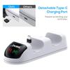 2-in-1 Game Controller Dual Charger Plastic Charging Station LED Charging Dock Replacement for Plastic Controller Charger