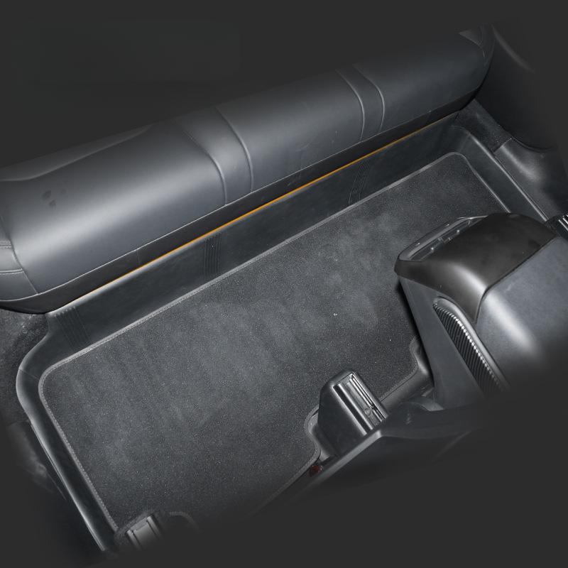 Protective Pad For Tesla Model 3 Y Under Rear Seat Anti Kick Guard Cover TPE Full Surround Cushion Protector Car Interior Modely