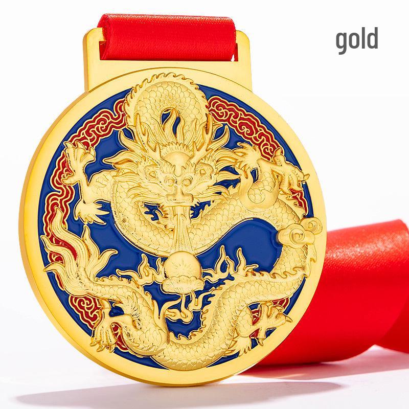 Custom Dragon Boat Gold Medal: Team Commemorative Award for Anniversaries