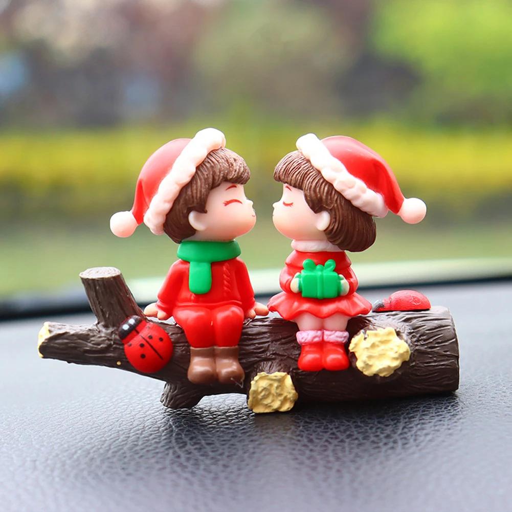 1PC Tree Branch Romantic Couple Car Decoration Creative Car Decoration Fashion Creative Car Accessories Christmas Ornaments