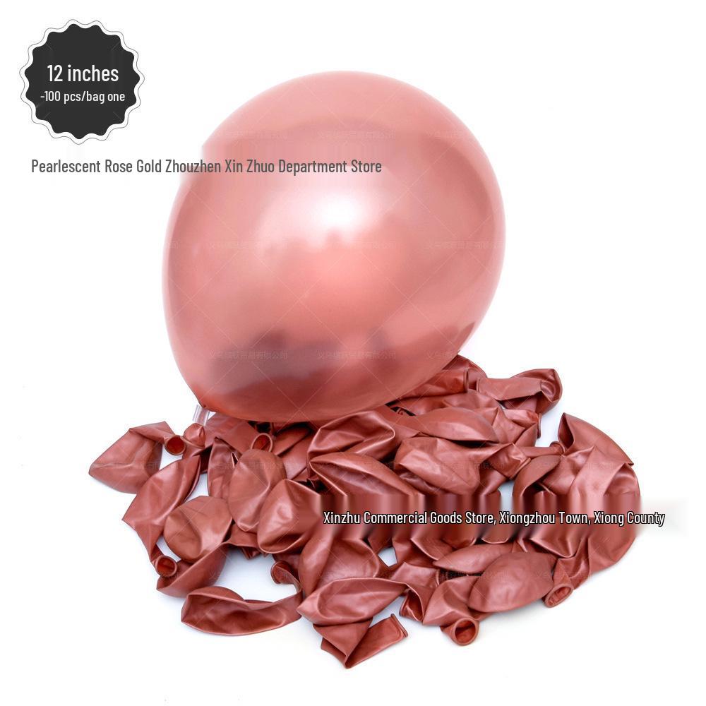 

12 Pearlescent Matte Latex Balloons for Party and Wedding Decoration