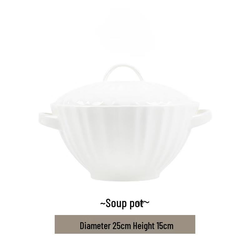 Moden Lanka Nordic Embossed White Tableware