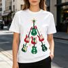 Guitar Christmas Tree Graphic Tee for Unisex Unisex Music Lover T Shirt Casual Holiday Top