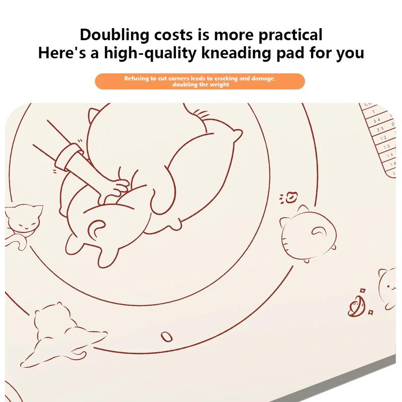 70*50CM Silicone Pad Kneading Mat Non-Stick Baking Mat Sheet Kneading Dough Mat For Kitchen Rolling Pizza Dough Cooking Sheet