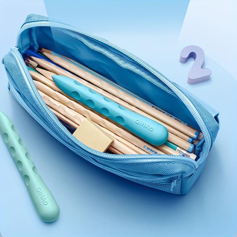 6pcs Student Erasers with Large Anti-Loss Hole Less Crumbs No Traces 3 Sets of 2 Boxes