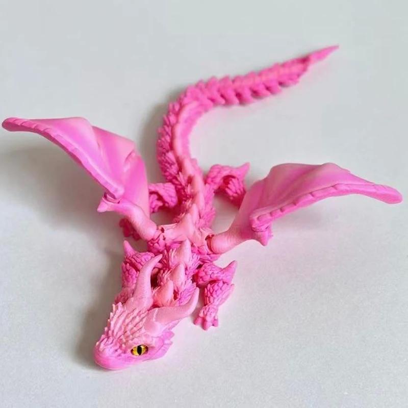 High-Quality 3D High-Quality Printed High-Quality Winged High-Quality Carriage Fantasy creature Decorative Figure Play sets High-Quality Rotatable