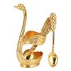 6pcs For Swan Fork and Spoon Set with Decorative Holder for Home Use Dining Office Receptions Parties and Outdoor Picnics