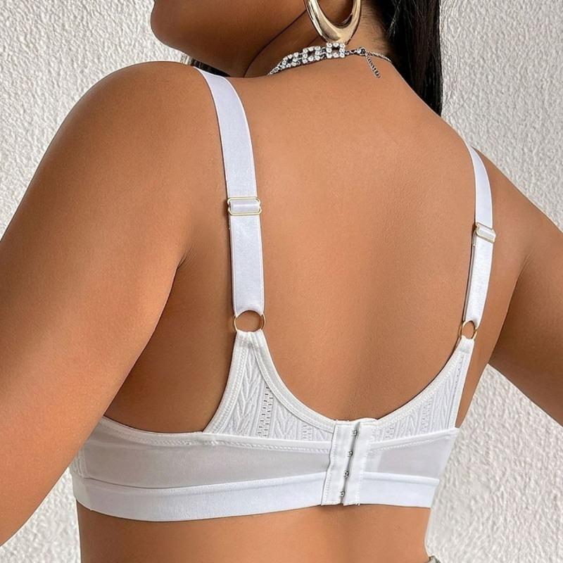 Plus Size Thin Magnetic-Free Wireless Bra Side Support Lift Bralette for Curvy Women