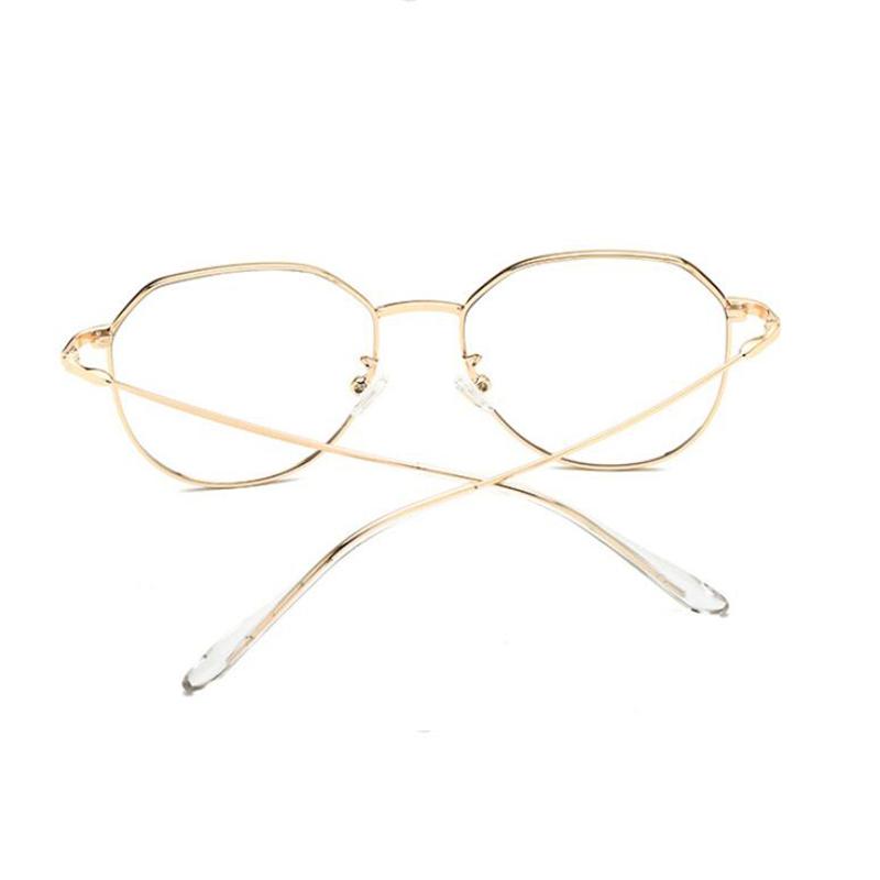 Big Frame Anti Blue Light Computer Glasses Women Metal Retro Nearsighted Spectacles Prescription 0 To -6 0