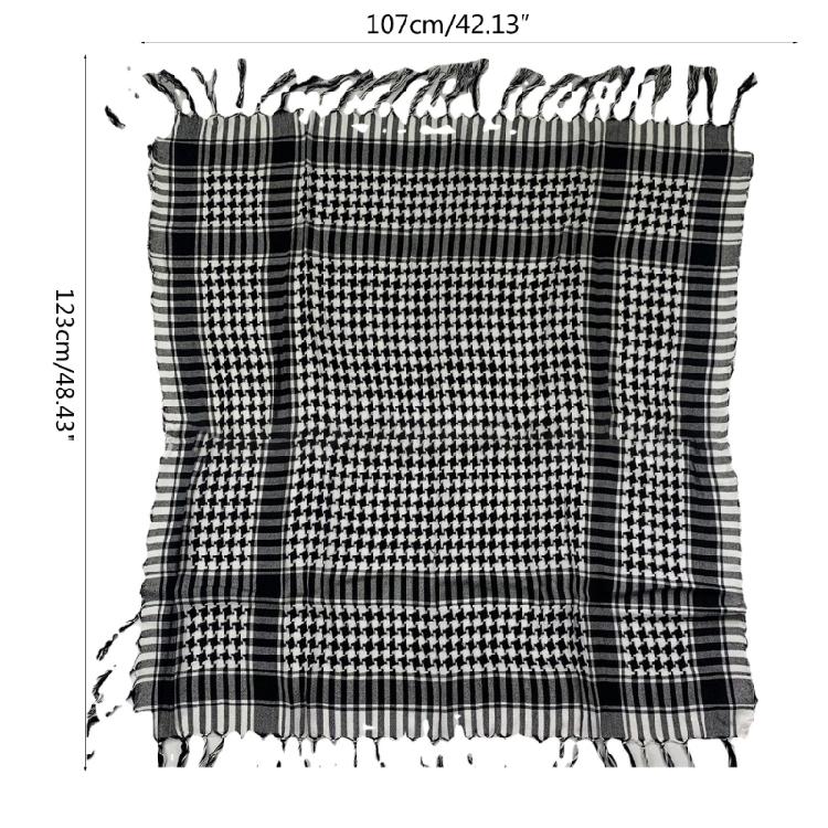 Adult Skin Friendly Kerchief Lattice Pattern Headscarf Tie Back Hair Kerchief