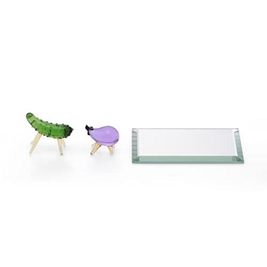 Decorative Glass Spirit Horse Set Obon Decoration Cucumber Eggplant Cow Celebration Mourning Interior Goods