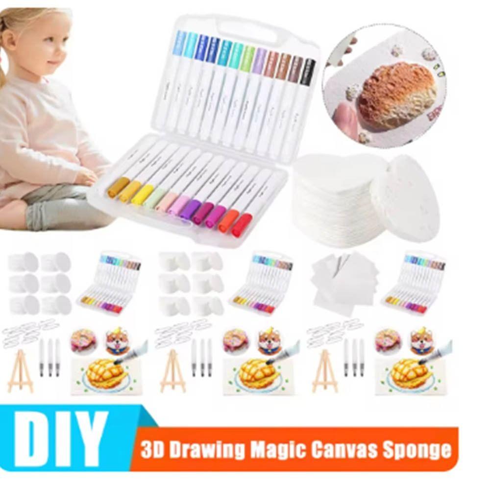 

Blank Painting Paper DIY Magic Puffy Paint With Easel Magic Painting Paper DIY Projects Heart Set