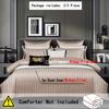 Luxury Striped Duvet Cover Set - 2/3 Piece  Bedding  All-Season Comfort Includes Duvet Cover And Pillowcases (No Insert)