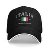 Custom Classic Italy Flag Baseball Cap for WoUnisex Unisex Breathable Italian Patriotic Pride Dad Hat Sun Protection Snapback Hats