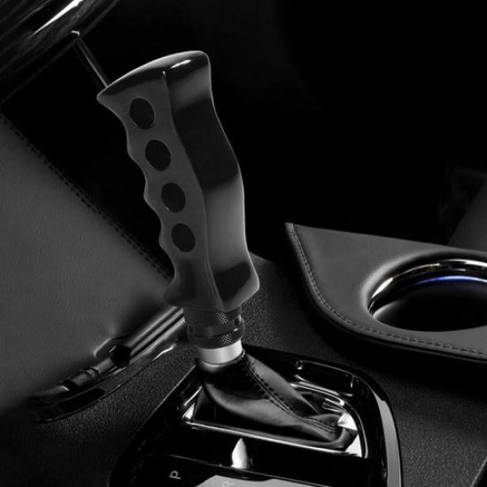 Universal Black Slotted Pistol Grip Handle Manual Gear Shift Knob Shifter BA