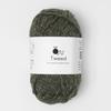 Raw Wool Yarn, 5 Balls, Tweed, Extra Thick, 30g (50m), 80% Wool, 20% Nylon, Green