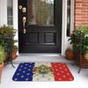 Royal Standard Napoleon France Flag Front Door Mat Anti-Slip Indoor Absorbent Coat Of Arms Doormat Kitchen Bedroom Entrance Rug