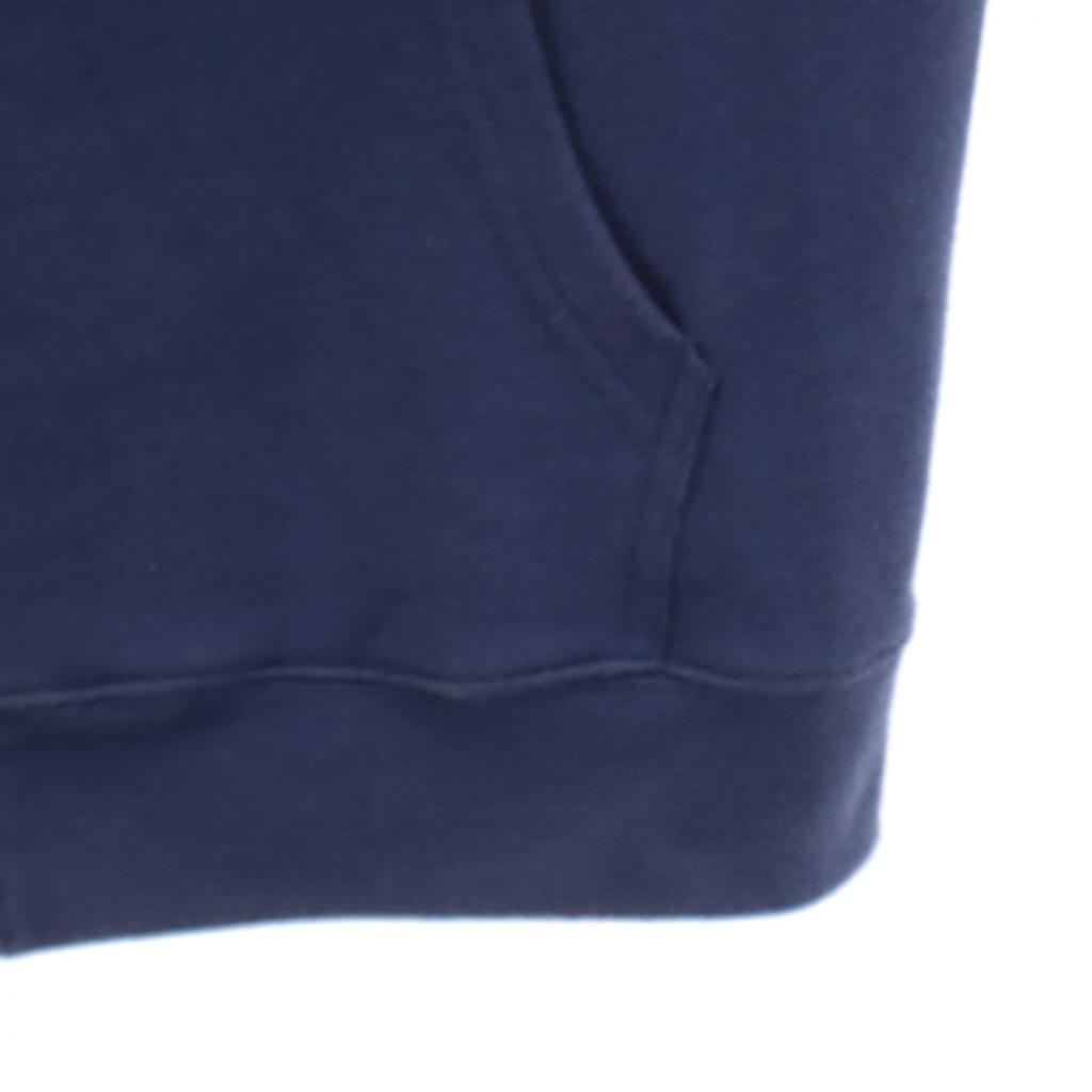 KITSUNE Long Sleeve Sweat Zip Hoodie S Navy Men's Used