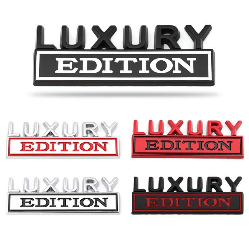 Autoaufkleber Luxury Edition Limited Edition Abzeichen Aufkleber Metall Emblem Kühlergrill für Peugeot Mazda Alfa Romeo Citroen Für alle Automodelle Edition