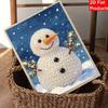 Weihnachts-Schneemann Perlenmalerei Kunst Malset Handgemachtes DIY Heimdekoration Malerei