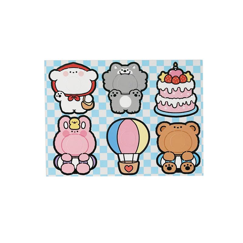Qixi Wedding Cartoon Lollipop Card: Inspirational Blessing & Encouragement Greeting for Guests
