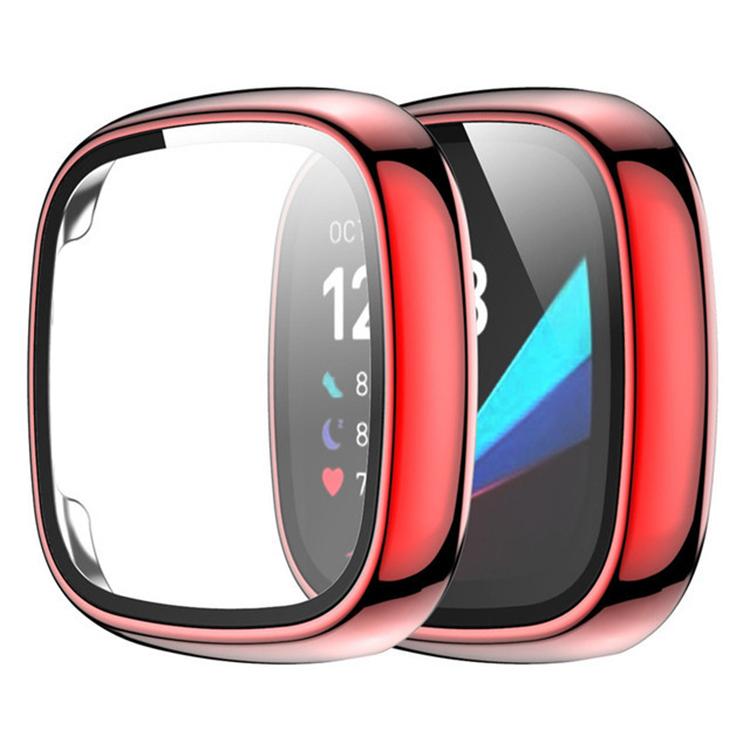 Gehärtete Folie Integriertes Hart-PC Vollkanten Stoßfestes Uhrenschutzgehäuse Für Fitbit Versa 4 Smartwatch