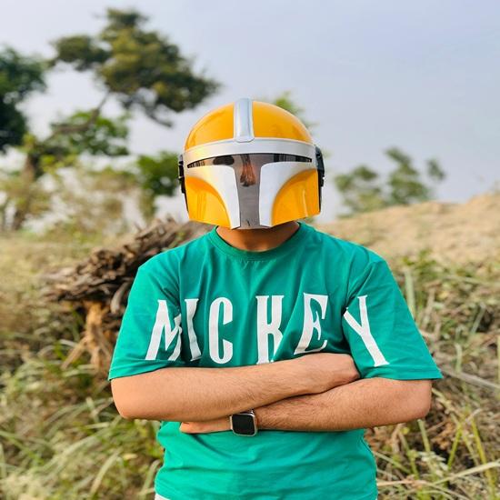 Yellow and Silver Helmet Steel Halloween Helmet With Chinstraps Best Gift