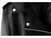 Women's Autumn/Winter PU Leather Motorcycle Jacket – Korean Style Slim Fit Short Coat