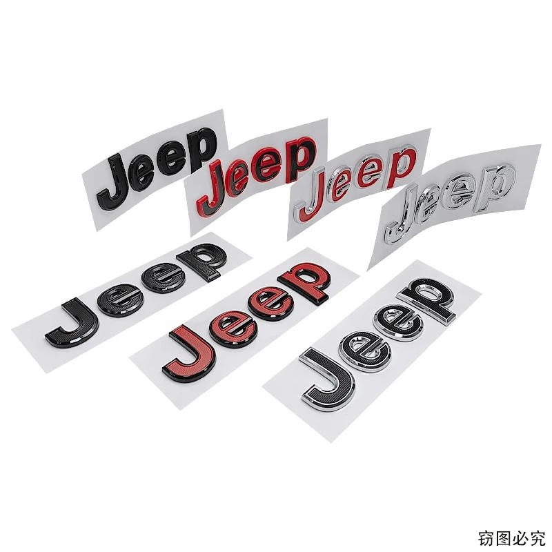 14.3x4cm Car Side Body Badge Trunk Sticker forJEEP Logo Wrangler Grand Cherokee Compass Renegade Patriot Rubicon Liberty JK XJ